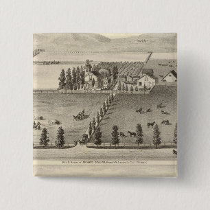 Dowling, Marston residences 2 Inch Square Button
