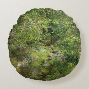 Down at the creek..... round pillow