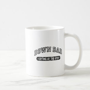 Down Bad Crying At The Gym Funny Workout  Coffee Mug