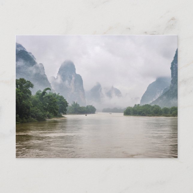 Down by the Yangshuo river Postcard (Front)