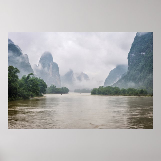 Down by the Yangshuo river Poster (Front)