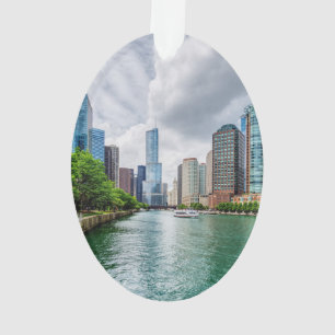 Down Chicago River Ornament