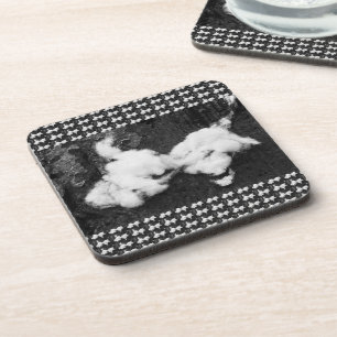 down fluffy beverage coaster