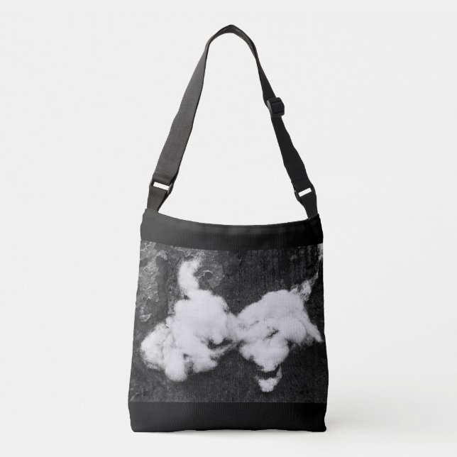down fluffy crossbody bag (Front)