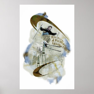 Down Hill Skier Poster