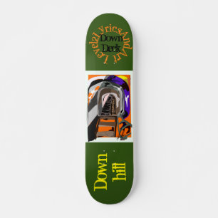Down hill Train printed Skateboard deck