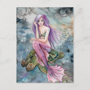 Down in Atlantis - Carte postale Sirène