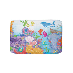 Down In The Ocean Bath Mat