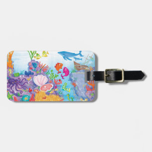 Down In The Ocean Luggage Tag