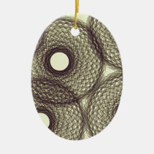 down into darkness ceramic ornament