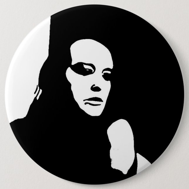 Down Looker 6 Inch Round Button (Front)