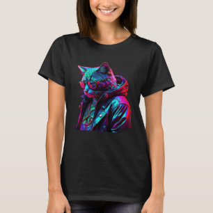 Down on his luck Cat with Glasses T-Shirt