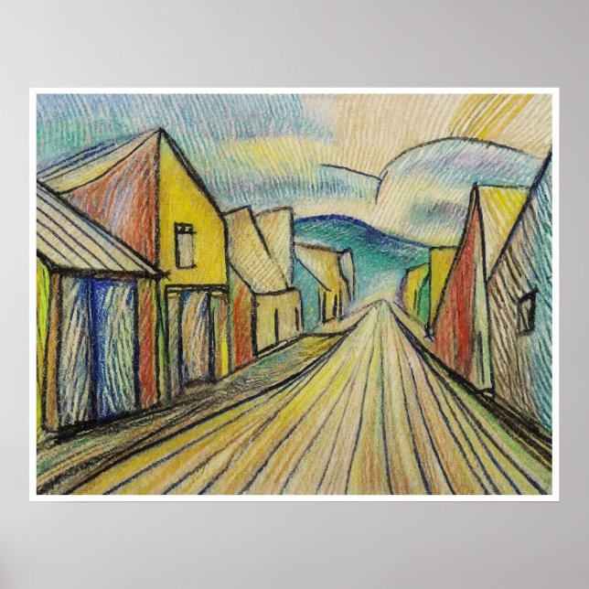 Down On Main Street - Archival Art Print (Front)