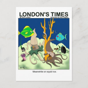 Down On Squid Roe Funny Gifts Tees & Collectibles Postcard