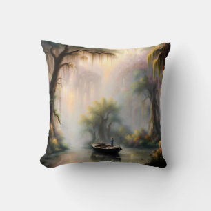 Down on the Bayou Throw Pillow