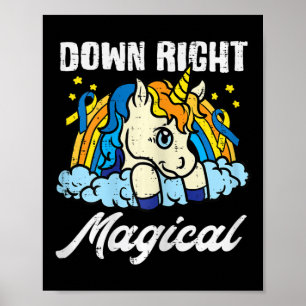 Down Right Magical Unicorn Down Syndrome Awareness Poster