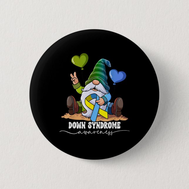 Down Syndrome Awareness _1  2 Inch Round Button (Front)