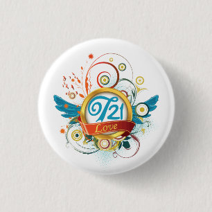 Down syndrome awareness 1 inch round button