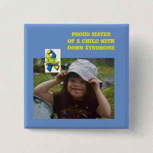 down syndrome awareness 2 inch square button