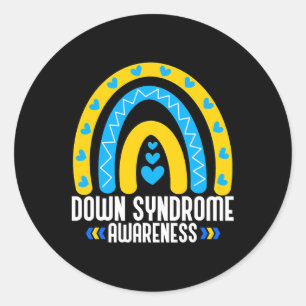 Down Syndrome Awareness 4 Classic Round Sticker