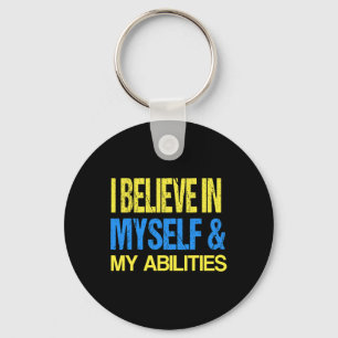 Down Syndrome Awareness ADHD Awareness Autism Spec Keychain