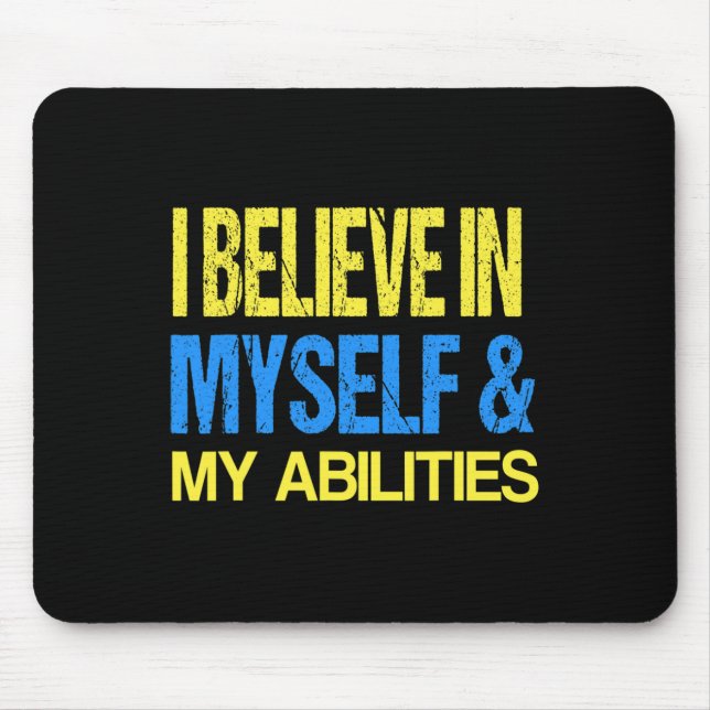 Down Syndrome Awareness ADHD Awareness Autism Spec Mouse Pad (Front)
