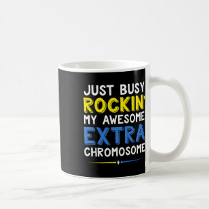 Down Syndrome Awareness Apparel Rockin Extra Chrom Coffee Mug