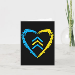 Down Syndrome Awareness Arrows Trisomy 21 T21 Men Card