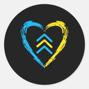 Down Syndrome Awareness Arrows Trisomy 21 T21 Men  Classic Round Sticker