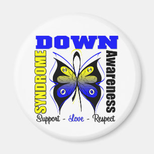 Down Syndrome Awareness Butterfly Magnet