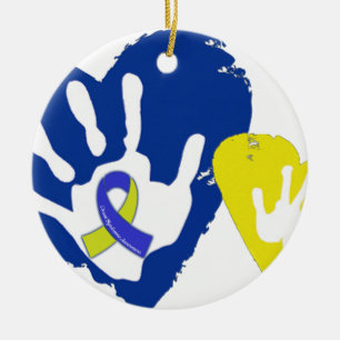 Down Syndrome Awareness Ceramic Ornament