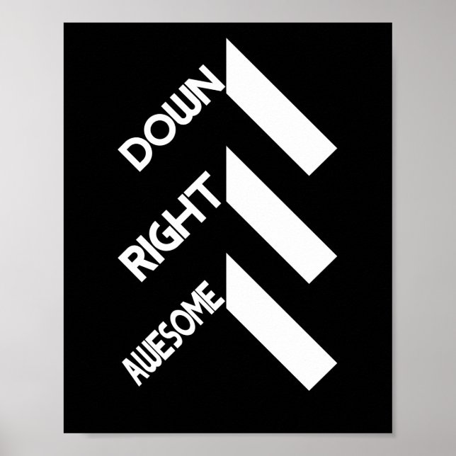 Down Syndrome Awareness Day Month Down Right Poster (Front)