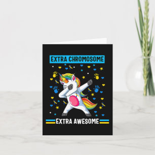 Down Syndrome Awareness Extra Chromosome Ext Aweso Card
