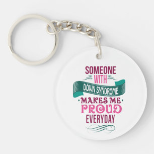Down syndrome awareness keychain