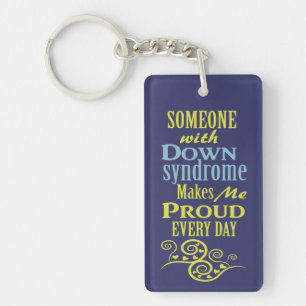 Down syndrome awareness keychain