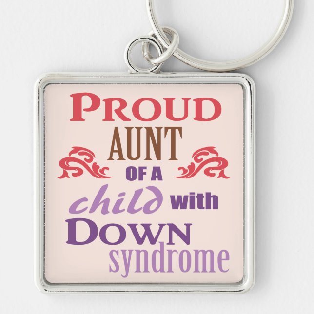 Down syndrome awareness keychain (Front)