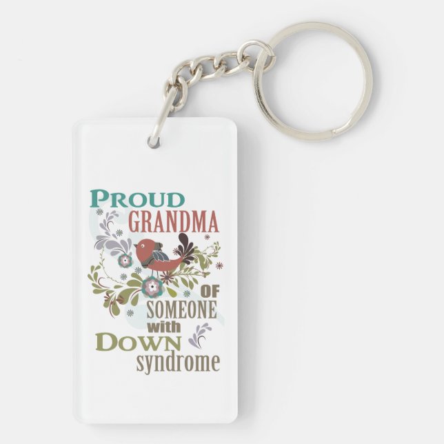 Down syndrome awareness keychain (Back)