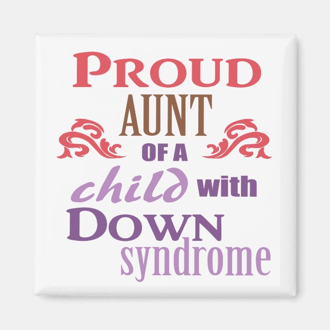 Down syndrome awareness magnet (Front)