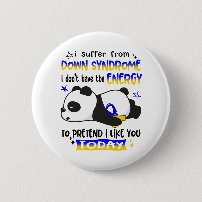 Down Syndrome Awareness Month Ribbon Gifts 2 Inch Round Button (Front)