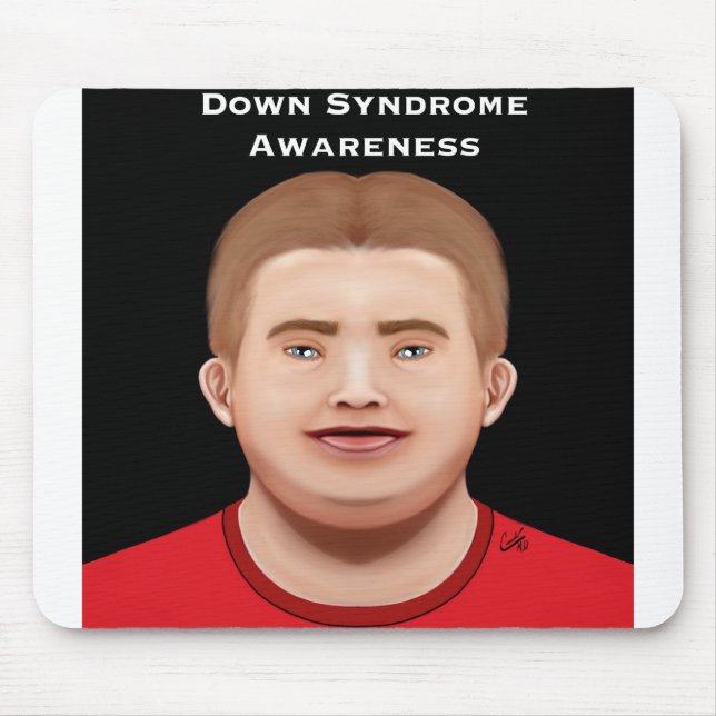 Down Syndrome Awareness.PNG Mouse Pad (Front)