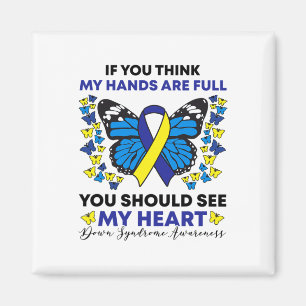 Down Syndrome Awareness Ribbon Butterfly Mom Sped Magnet
