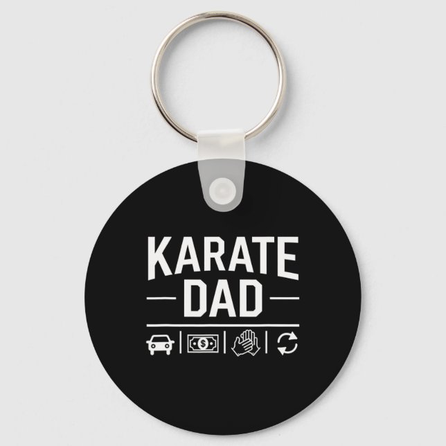 Down Syndrome Awareness Skeleton Support Squad Hal Keychain (Front)