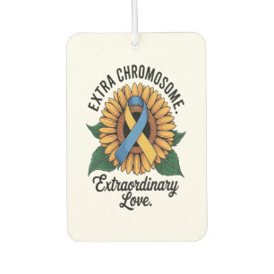 Down Syndrome Awareness Sunflower Air Freshener