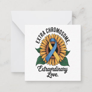 Down Syndrome Awareness Sunflower Card