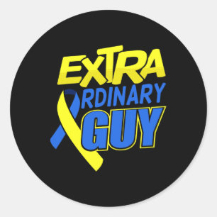 Down Syndrome Awareness T21 Day For Men Boys Classic Round Sticker