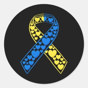 Down Syndrome Awareness T21 Day Women Kids Classic Round Sticker