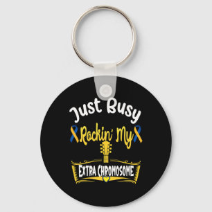 Down Syndrome Awareness Toddler Kids Extra Chromos Keychain