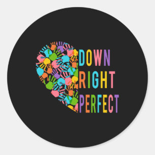 Down Syndrome Awareness Trisomy 21 Gift Classic Round Sticker