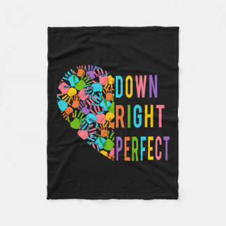 Down Syndrome Awareness Trisomy 21 Gift Fleece Blanket