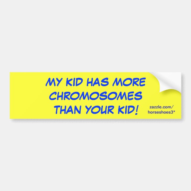 Down Syndrome - bumper stickers (Front)
